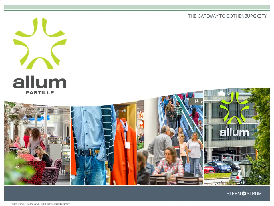 PowerPoint presentation för Allum köpcenter